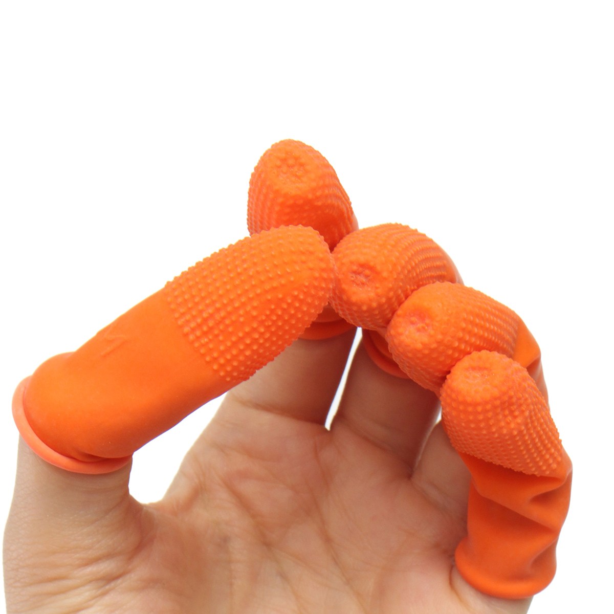 NEW Safurance 100pcs ȣ ̲    ؽ  հ ̽ 尩   尩   ǰ/NEW Safurance 100pcs Protective Antislip Fingertips Gloves Latex Rubber